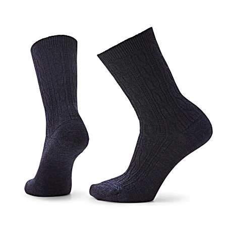 Women's Everyday Cable Crew Socks