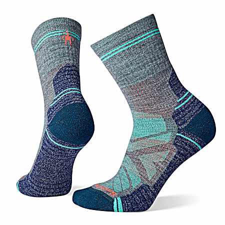Women's Medium Grey Hike Mid Crew Socks