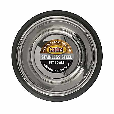16 oz No-Tip Non-Spill Stainless Steel Dog Bowl