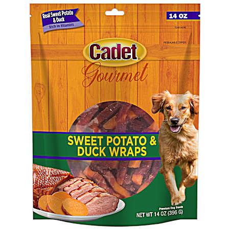 Gourmet Sweet Potato & Duck Wraps Dog Treats