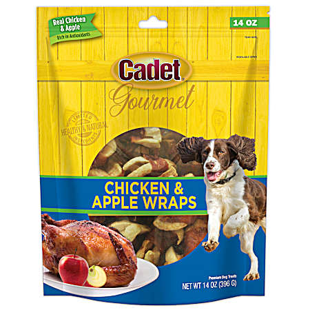 Gourmet Chicken & Apple Wraps Dog Treats