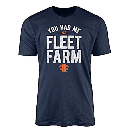 Men's Navy You Had Me Short Sleeve Shirt