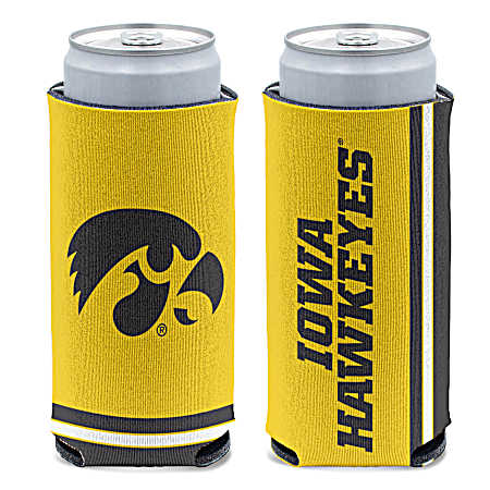Iowa Hawkeyes Neoprene Slim Can Cooler