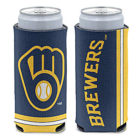 Milwaukee Brewers Neoprene Slim Can Cooler