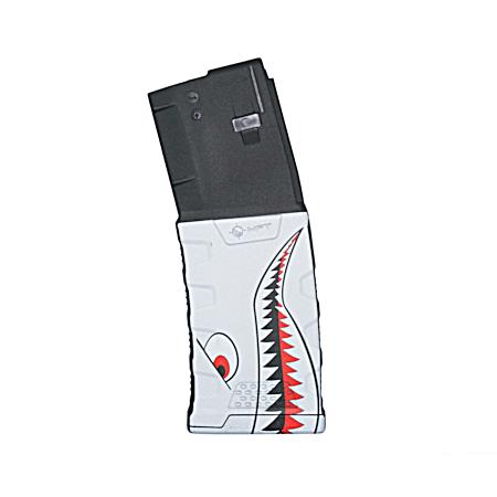 AR10 Wharthog 5.56 x 45 NATO/.223 REM 30RD Decorated Extreme Duty Polymer Magazine