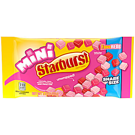 3.5 oz FaveREDs Minis Fruit Chews Candy