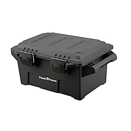 Black Compact Ammo Crate Utility Box