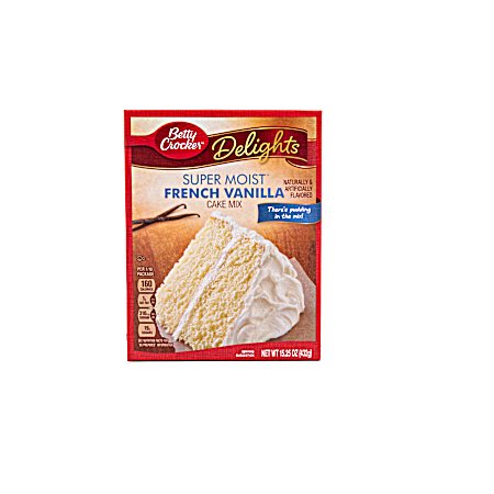 Delights Super Moist 15.25 oz French Vanilla Cake Mix