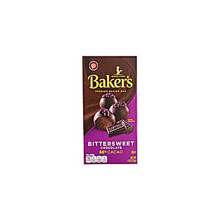 4 oz Bittersweet Chocolate Premium Baking Bar
