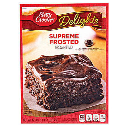 Delights 19.1 oz Supreme Frosted Brownie Mix