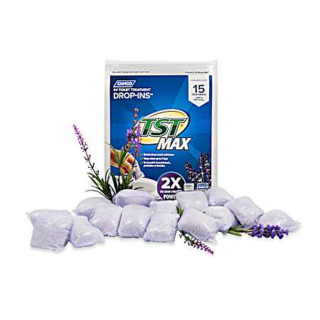 TST MAX Lavender Camper/RV Toilet Treatment Drop-Ins - 15 Ct