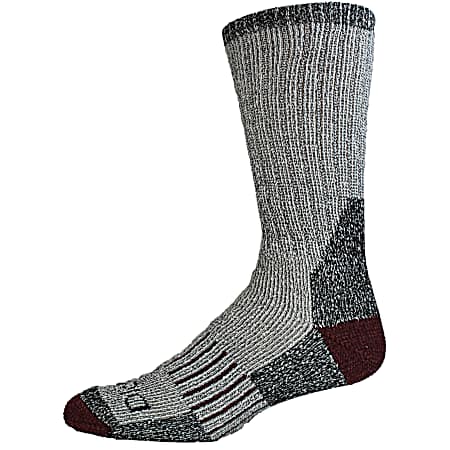 Men's Black Thermal Boot Crew Socks - 2 Pk
