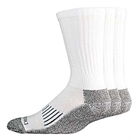 Men's Industrial Heavyweight White Crew Socks - 3 Pk