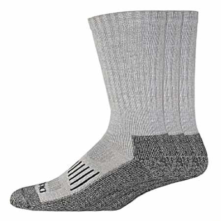 Men's Industrial Heavyweight Grey Crew Socks - 3 Pk