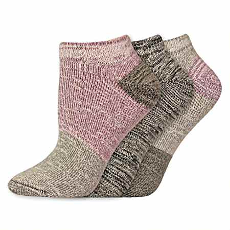 Women's Soft Marl No Show Socks - 3 Pk