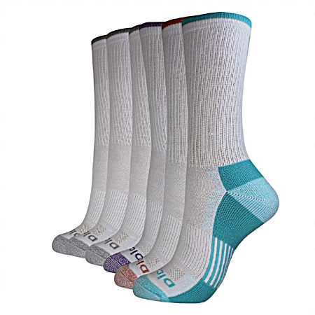 Women's Dri-Tech Fashion Crew Socks - 6 Pk
