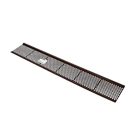 36 in Brown Snap-In Gutter Guard Vinyl Cover