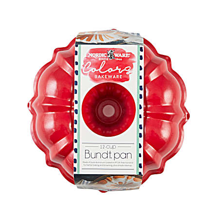 Red 12 cup Formed Bundt Pan