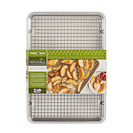 Baker's Half Sheet w/ Grid/Cooling Rack Set - 2 Pc