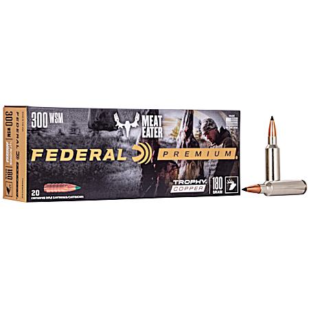 .300 Win Short Mag Trophy Copper Centerfire Rifle Cartridges - 20 Rounds