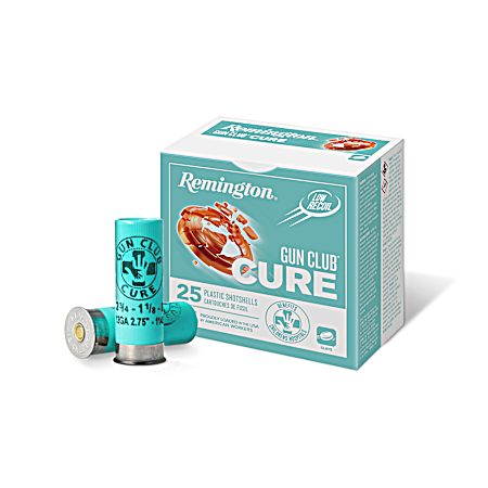 12 Gauge Gun Club Cure Low Recoil Light 2-3/4'' 8 Shot Shotshells - 25 Rounds