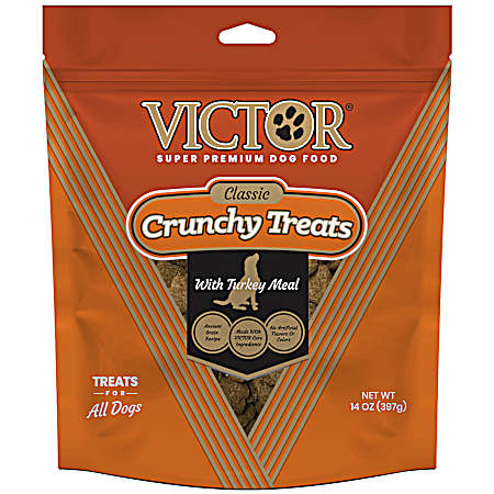 14 oz Crunchy Dog Treats with Turkey Meal