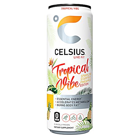 12 oz Sparkling Tropical Vibe Energy Drink