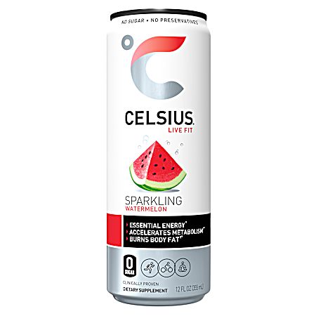 12 oz Sparkling Watermelon Energy Drink