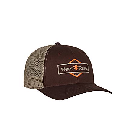 Men's Patch Logo Mesh Back Ball Cap