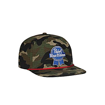 Blue Ribbon Men's Beer Patch Logo Cap