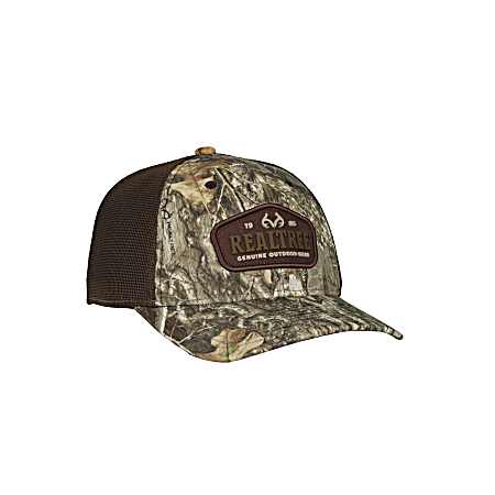 Men's Edge/Brown Fabric Patch Logo Cap