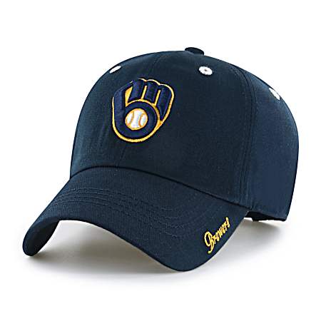 Adult Milwaukee Brewers Navy Blue Miata Ball Cap