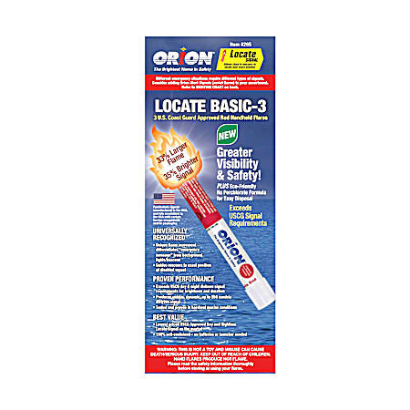 Locator Marine Hand-Held Red Flare Signal - 3 Pk