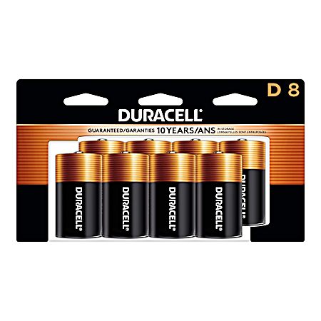 Coppertop D Alkaline Batteries - 8 Pk
