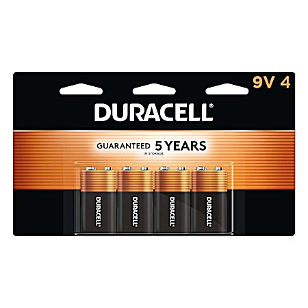 Coppertop 9V Alkaline Batteries - 4 Pk