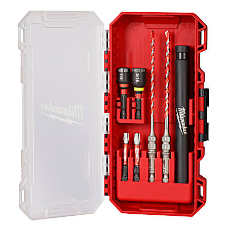 SHOCKWAVE Impact Duty™ Carbide Hammer Drill Bit Concrete Screw Install Kit - 7 Pc