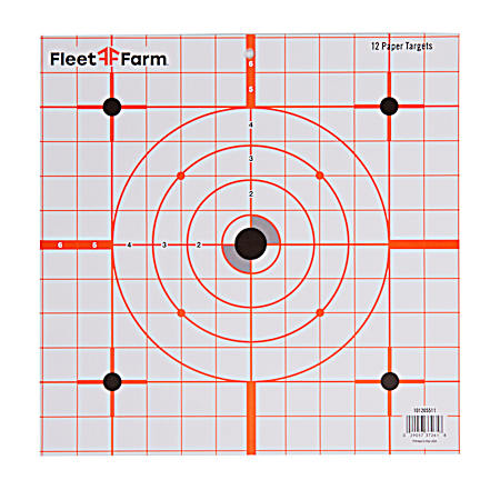 12 in Sight-In Paper Target - 12 Pk