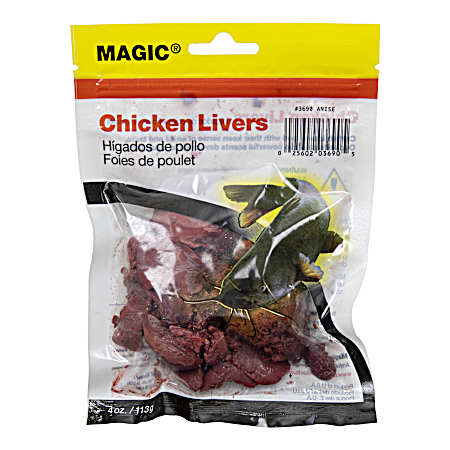 4 oz. Preserved Chicken Livers - Red/Blood/Anise Flavored