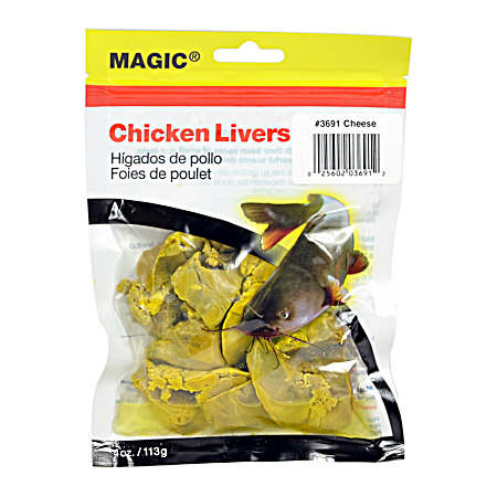 4 oz. Preserved Chicken Livers - Yellow/Cheese Flavored