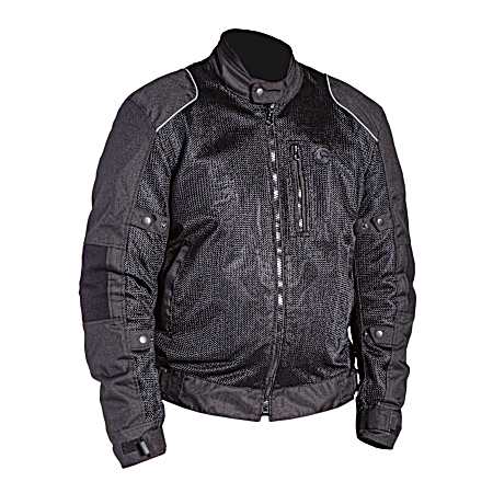 Men's Black Motorcycle Riding Jacket