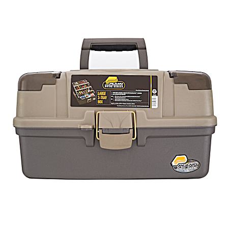 Guide Series Graphite/Sandstone 3-Tray Tackle Box