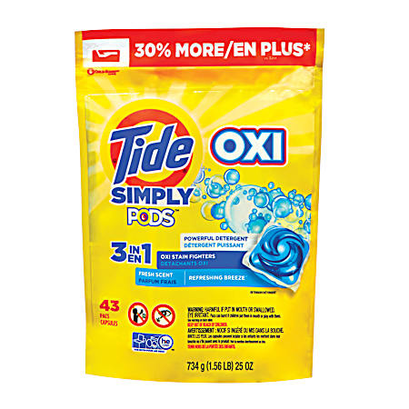 Refreshing Breeze  Simply Clean & Fresh Pods - 43 Ct