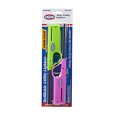 2-Pk Mini Grill Lighter - Assorted
