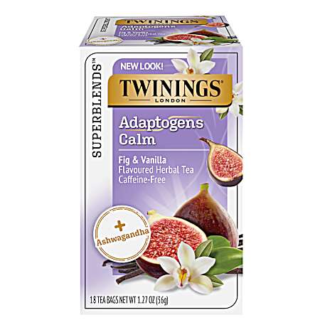 Calm Adaptogens Fig & Vanilla Tea - 18 ct