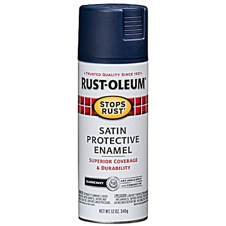 12 oz. Classic Navy Satin Spray