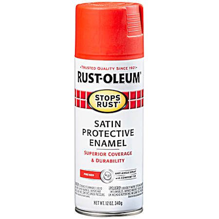 12 oz. Fire Red Satin Spray