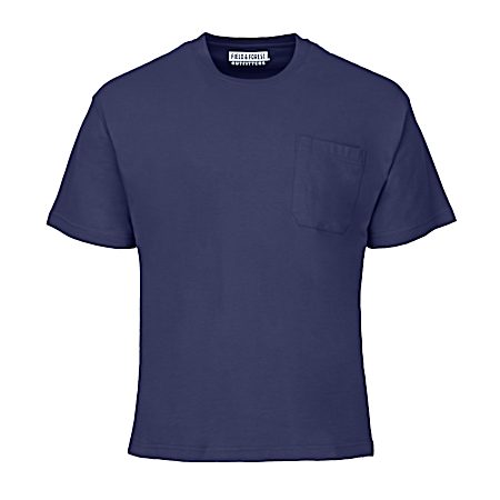 Men's Peached Jersey Short Sleeve Pocket Shirt