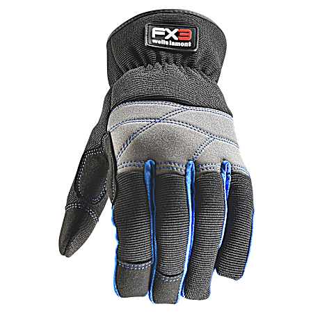 Men's FX3 Synthetic Leather Palm Slip-On Work Gloves