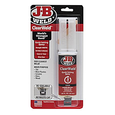 ClearWeld 25 mL Quick-Setting Epoxy
