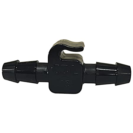 5/16 in Flat Hook Black Connector - 12 Pk